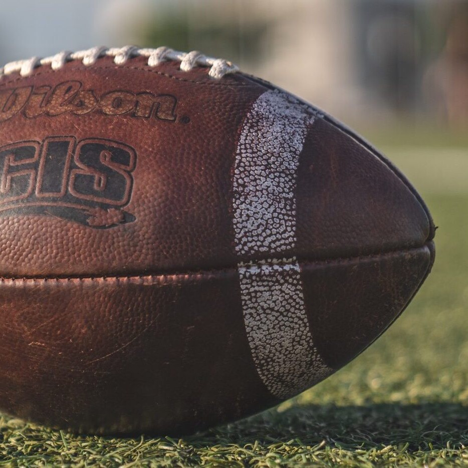 Football on a field